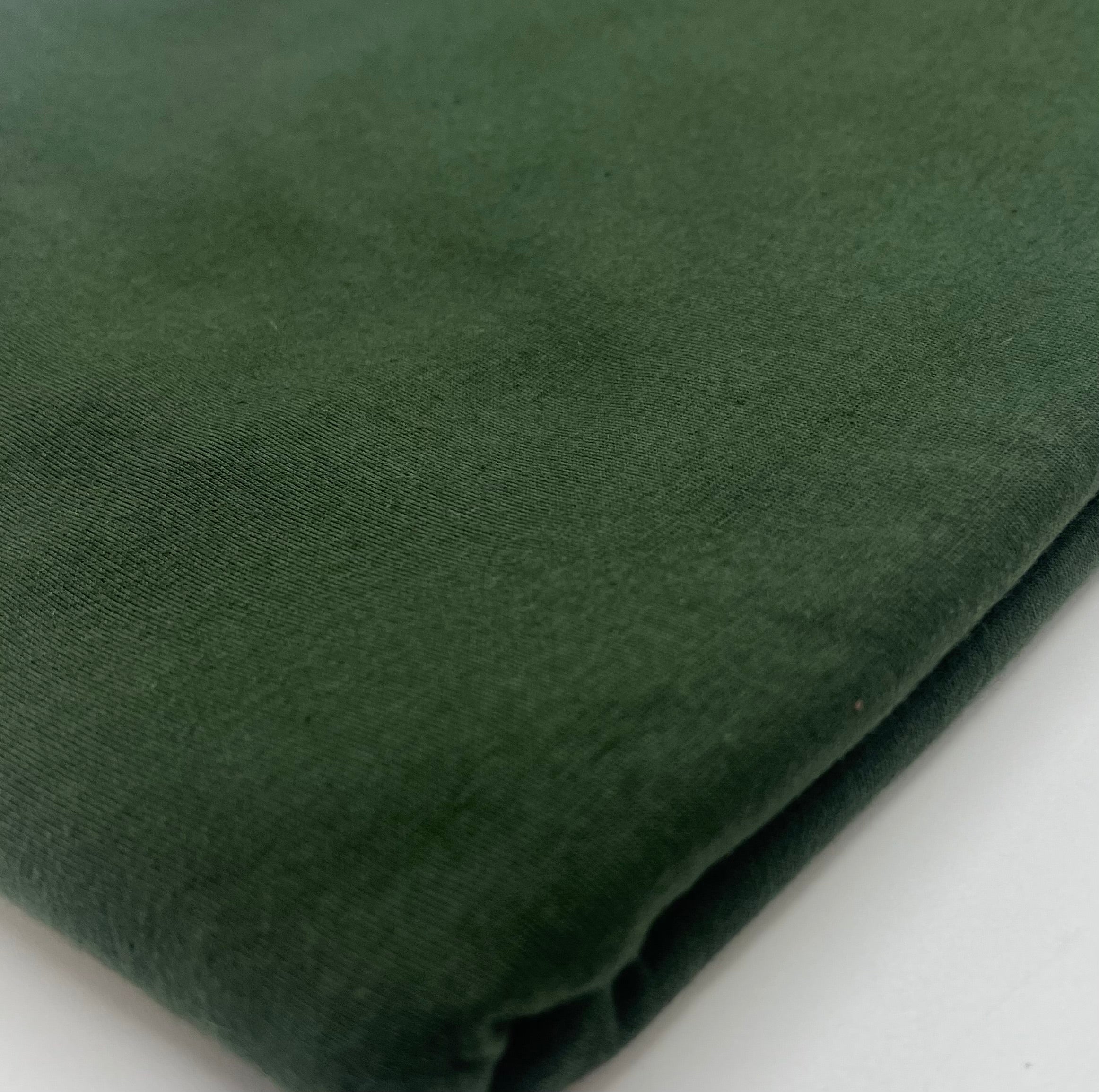 **SALE** Bottle Green Cotton Stretch Jersey 200 GSM 95/5 Lycra 4 Way Stretch